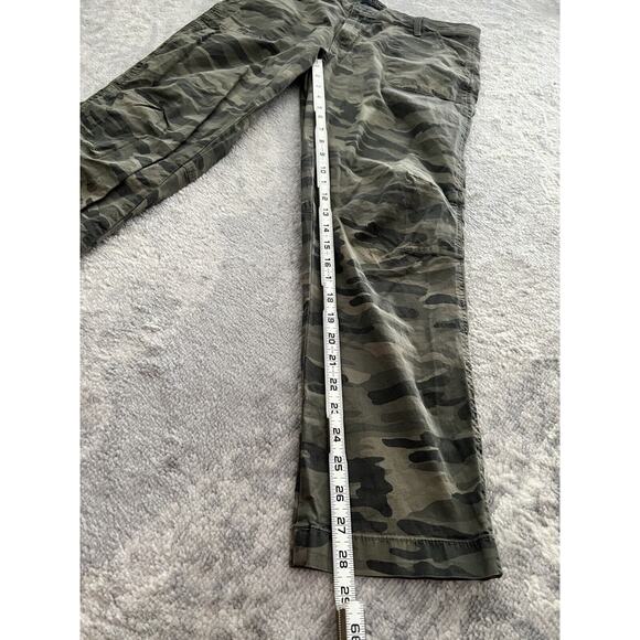 Lucky Brand Pants Womens 12/31 Green Camo Tapered Fit Outdoor Boho Grunge Y2k - Picture 4 of 10